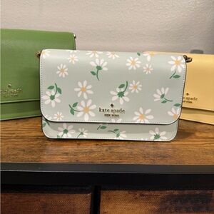 Kate Spade Daisy Print Mint Crossbody Bag